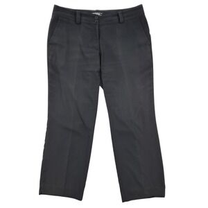 Nike Golf Tour Performance Dri-FIT Pants Womens 14 Black Straight Leg Trousers